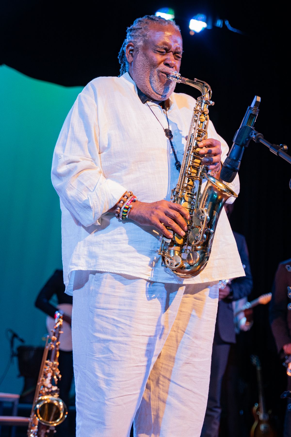 Dean Fraser on saxophone